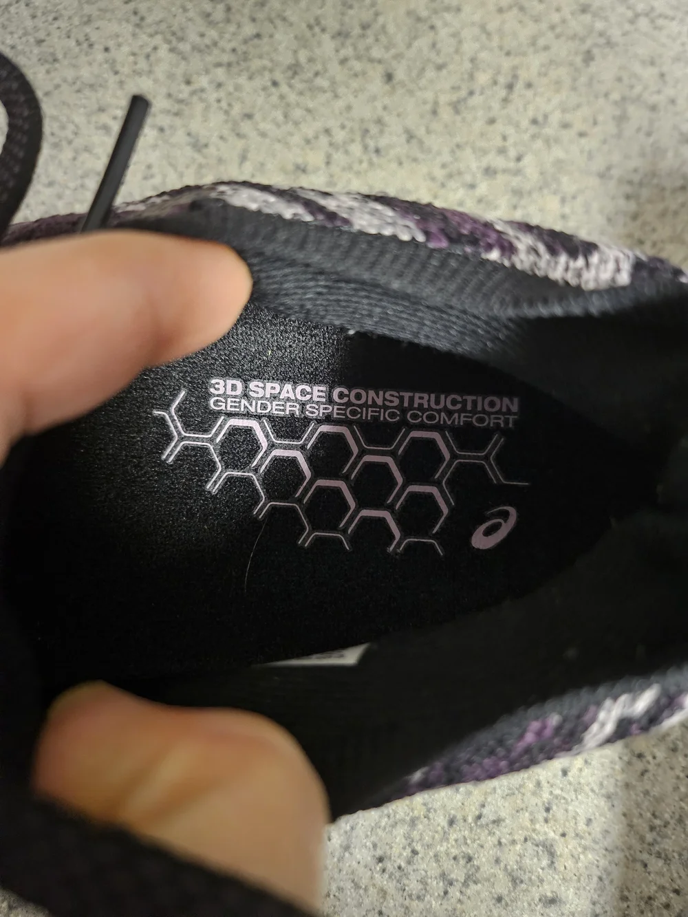 ASICS Women's Purple Knit Running Shoes